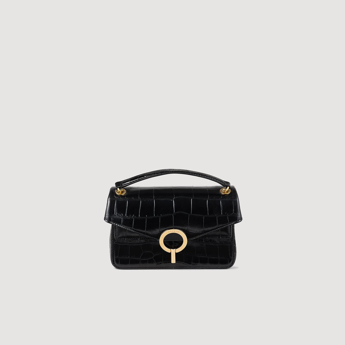 Sandro Mock croc leather Yza bag