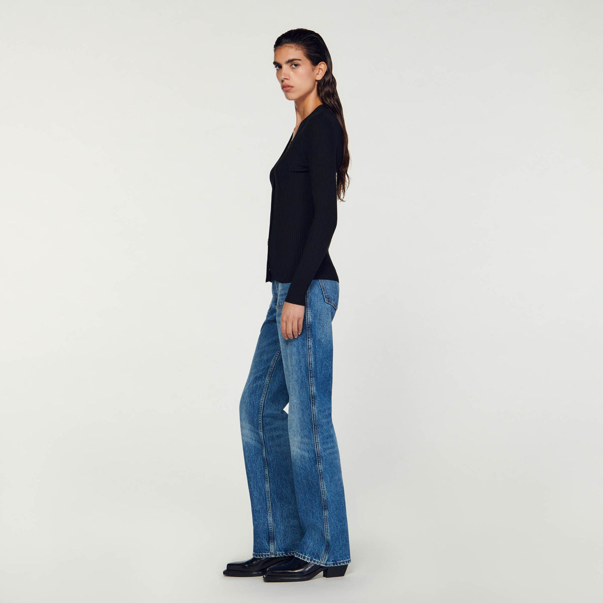 Sandro Cardigan in certified viscose