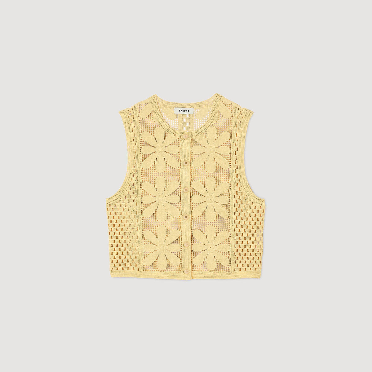 Sandro Crochet top