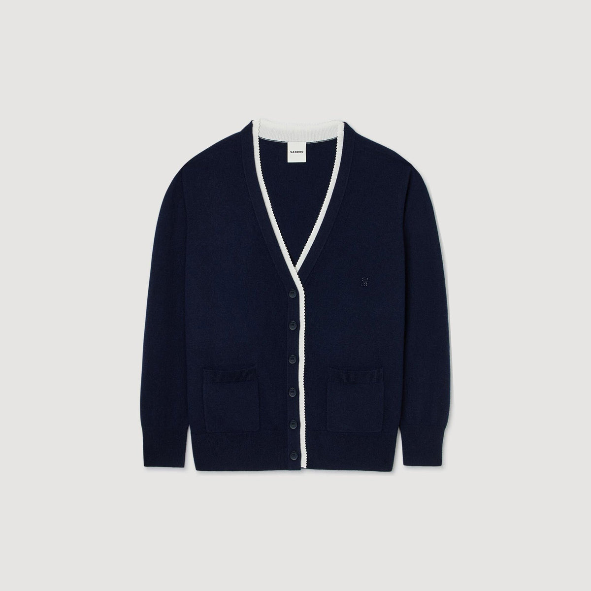 Sandro Long two-tone cardigan