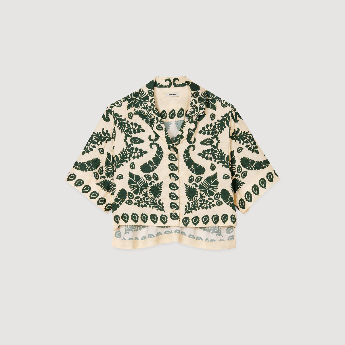 Sandro Floral motif shirt