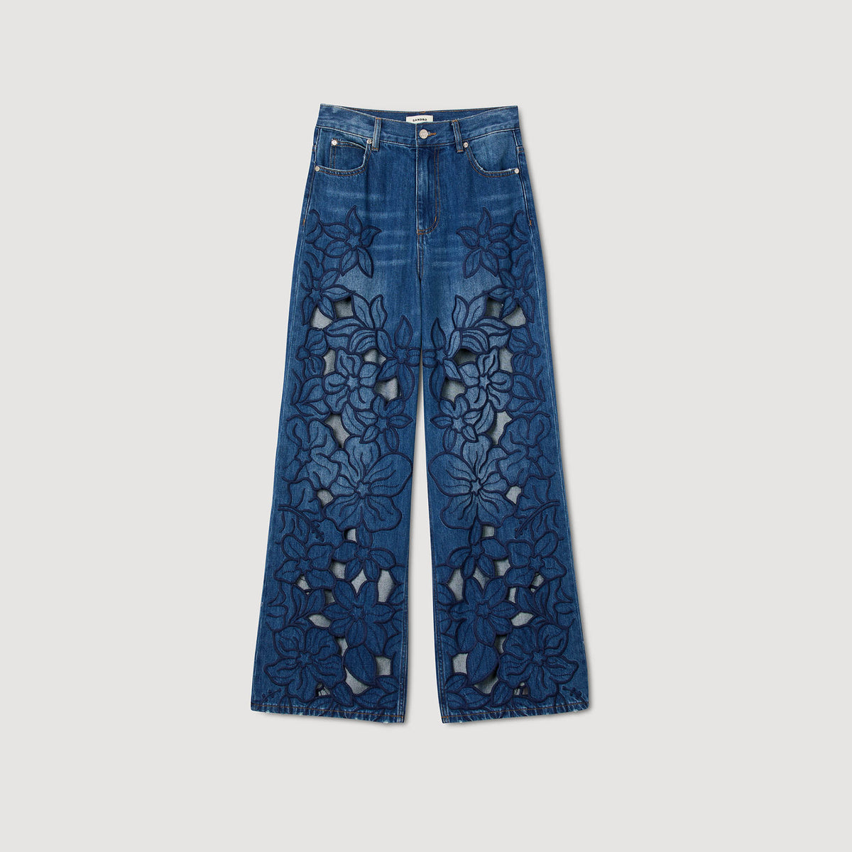 Sandro Embroidered jeans