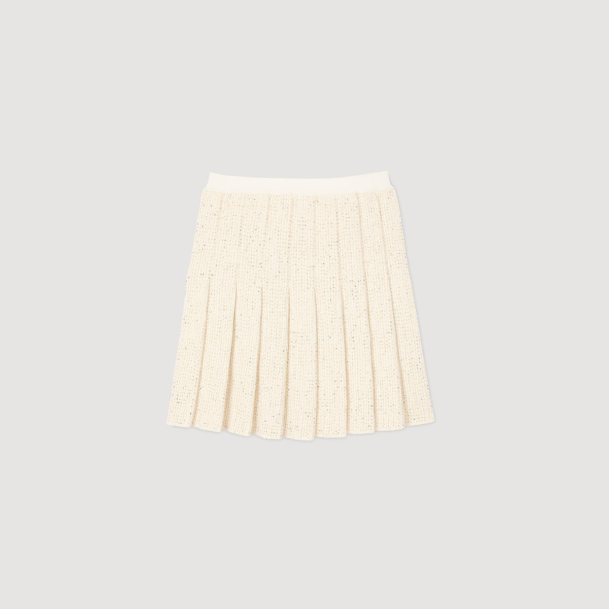 Sandro Mini tweed pleated skirt