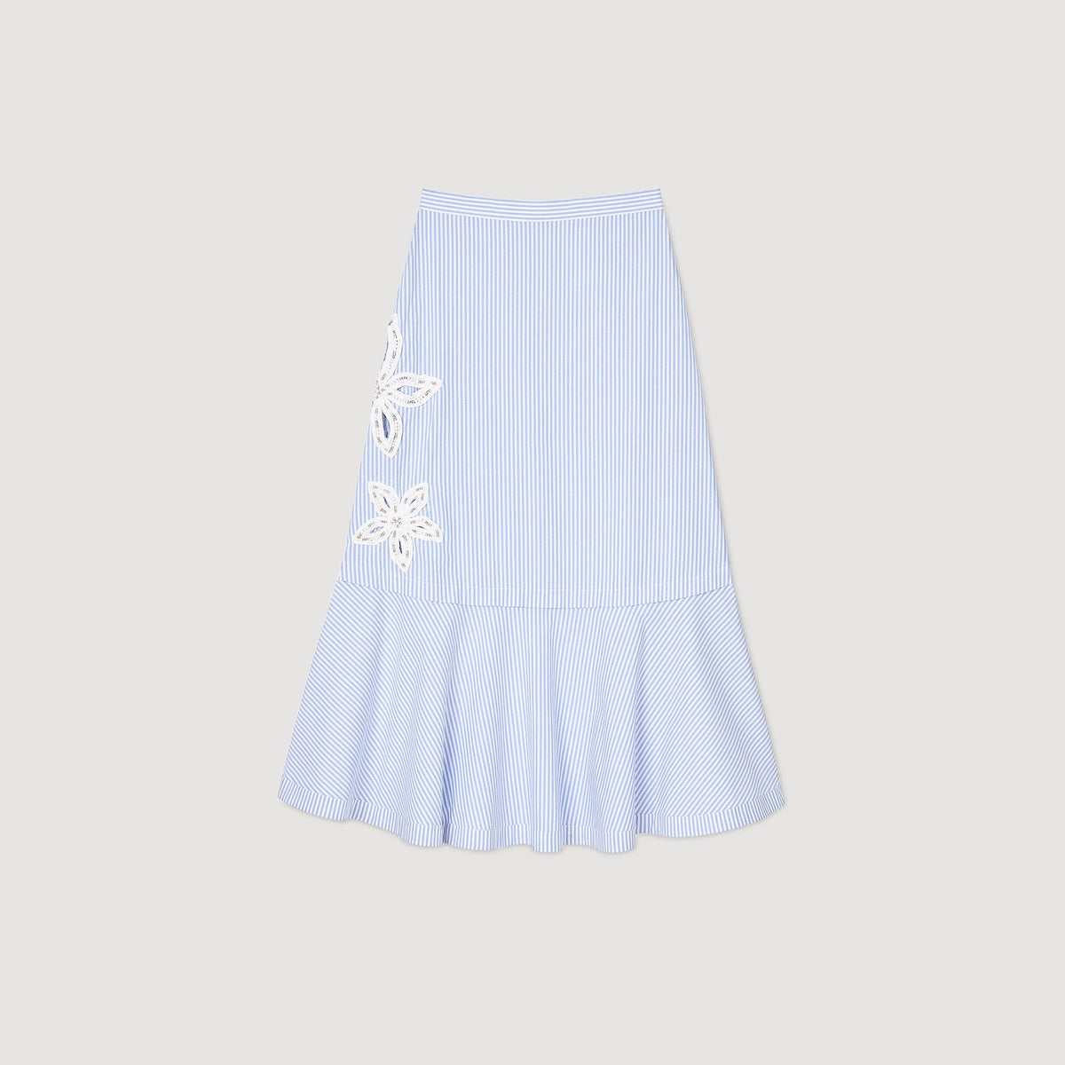 Sandro Maxi striped skirt