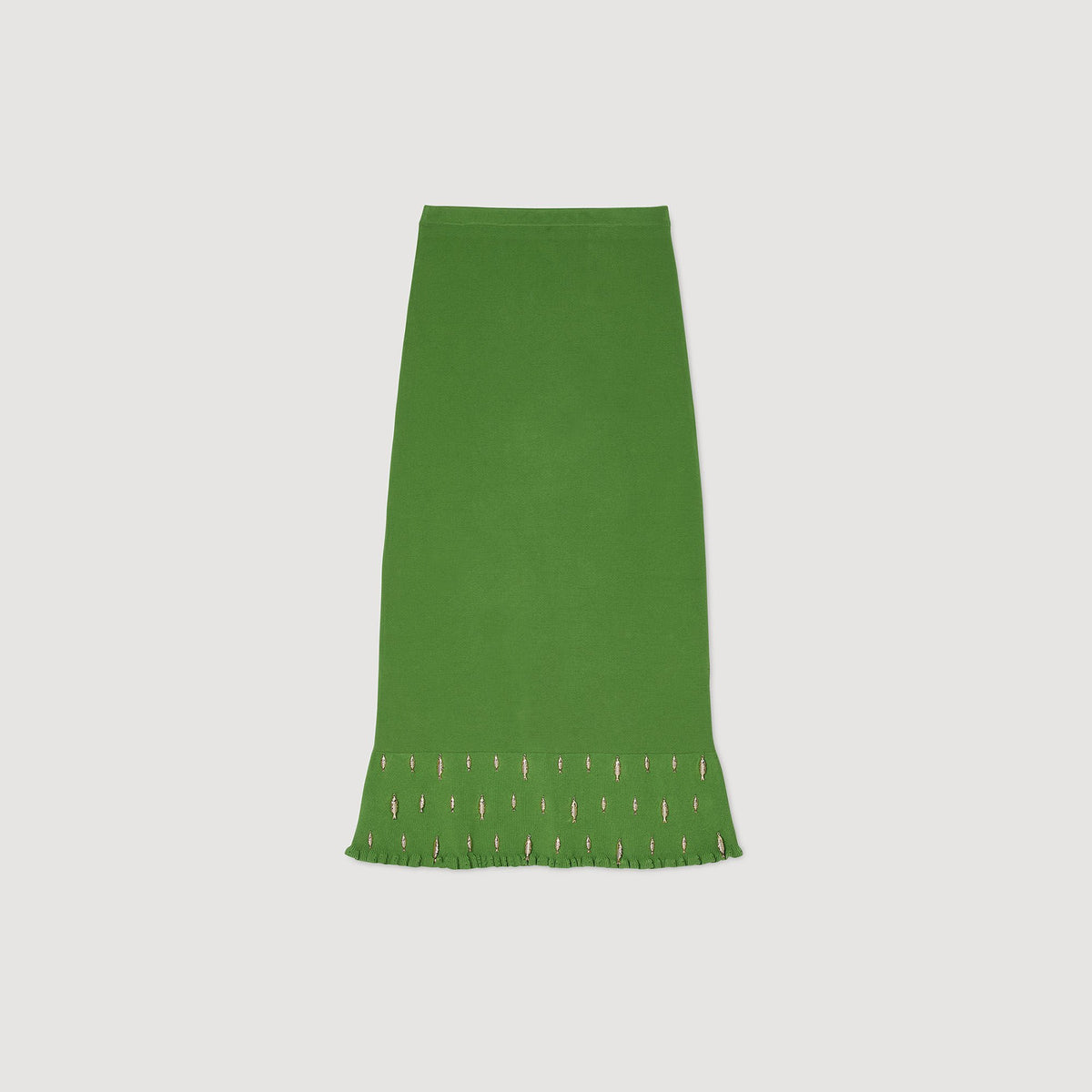 Sandro Maxi knit skirt with charms