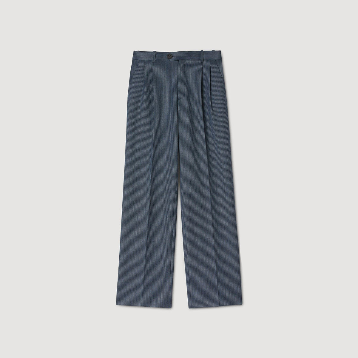 Sandro Striped wide-leg trousers
