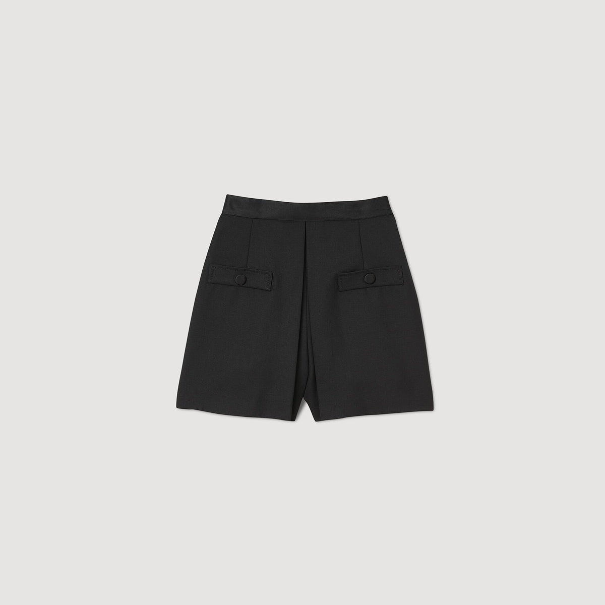 Sandro High-waisted shorts with buttons