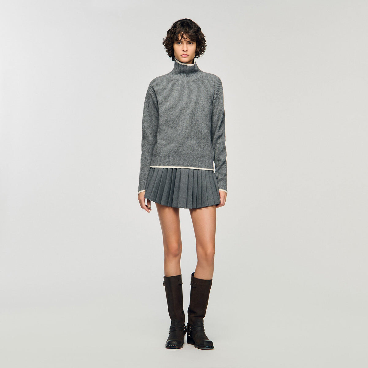 Sandro Pleated skort