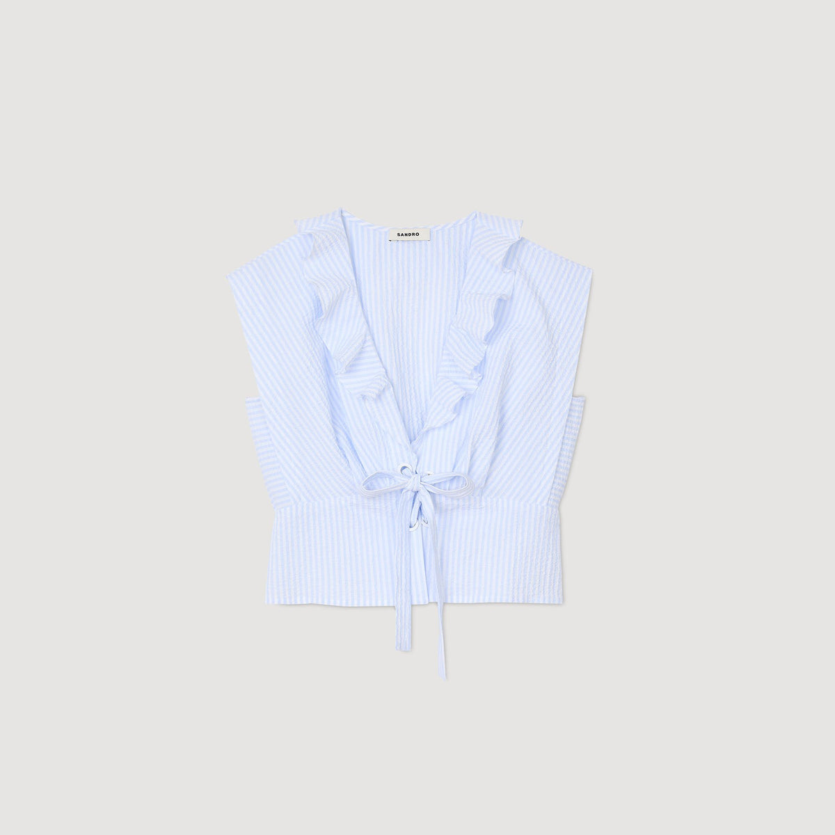 Sandro Striped crop top