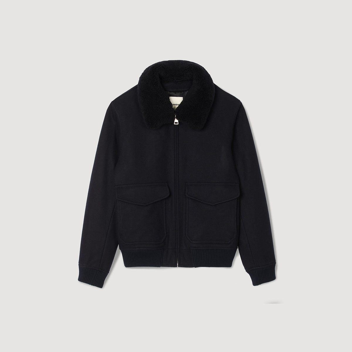 Sandro Wool aviator jacket