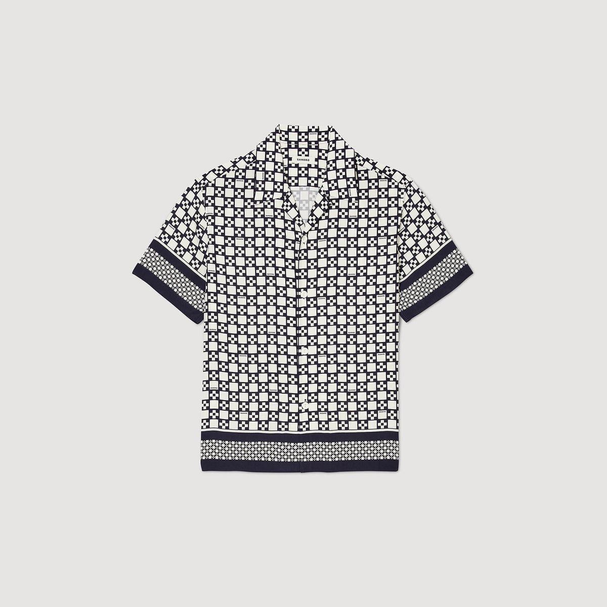 Sandro Square Cross short-sleeved shirt