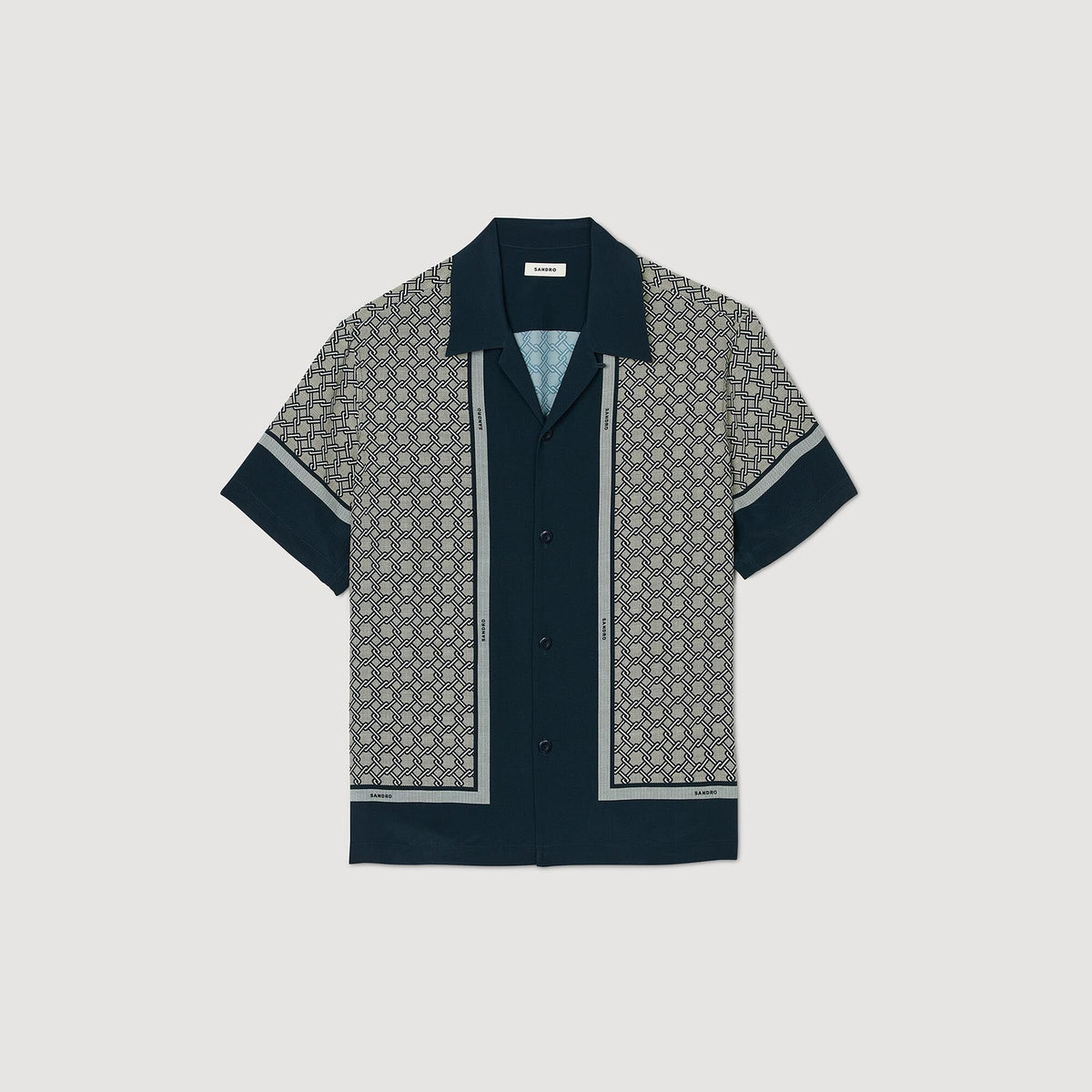Sandro Short-sleeved patterned shirt