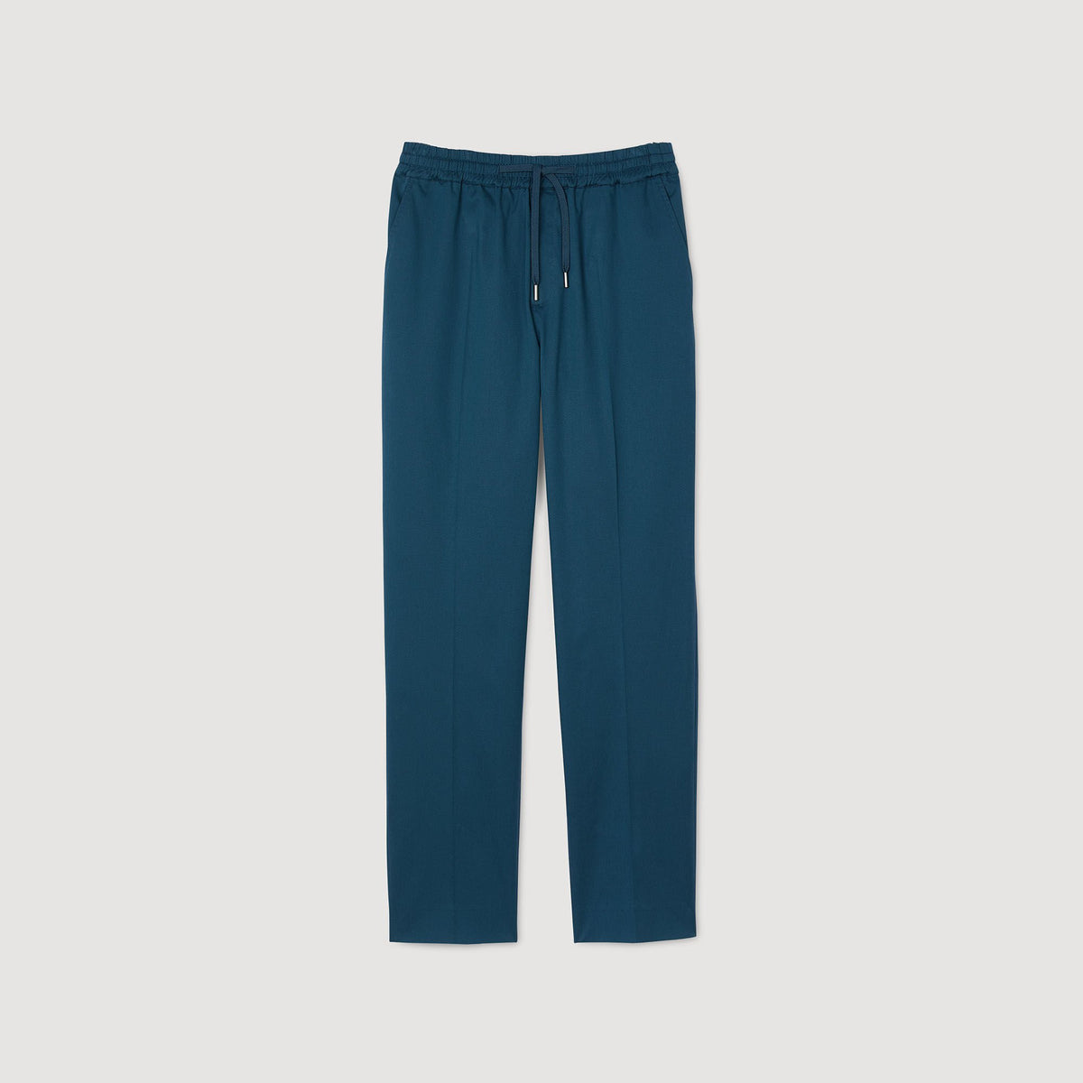 Sandro Elasticated straight-leg trousers