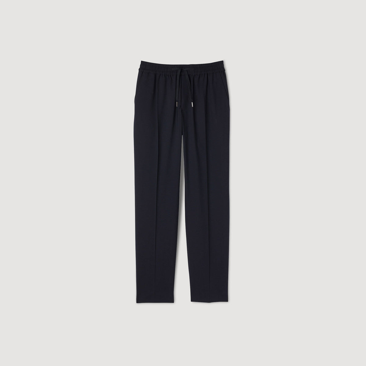 Sandro Elasticated straight-leg trousers