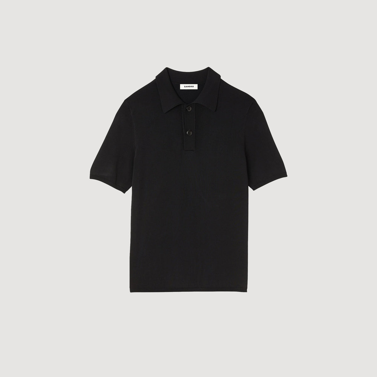 Sandro Short-sleeve knitted polo shirt