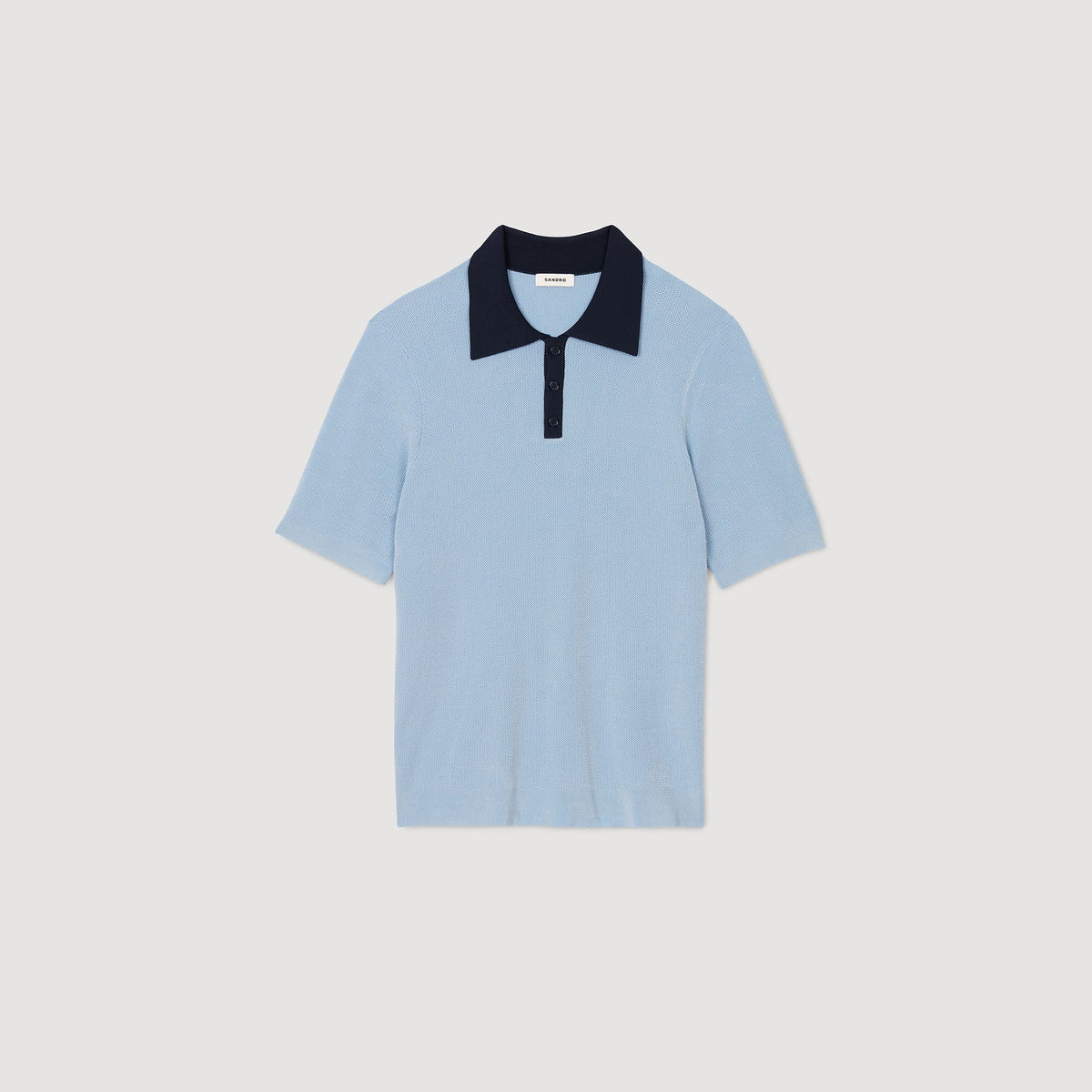Sandro Two-tone polo shirt