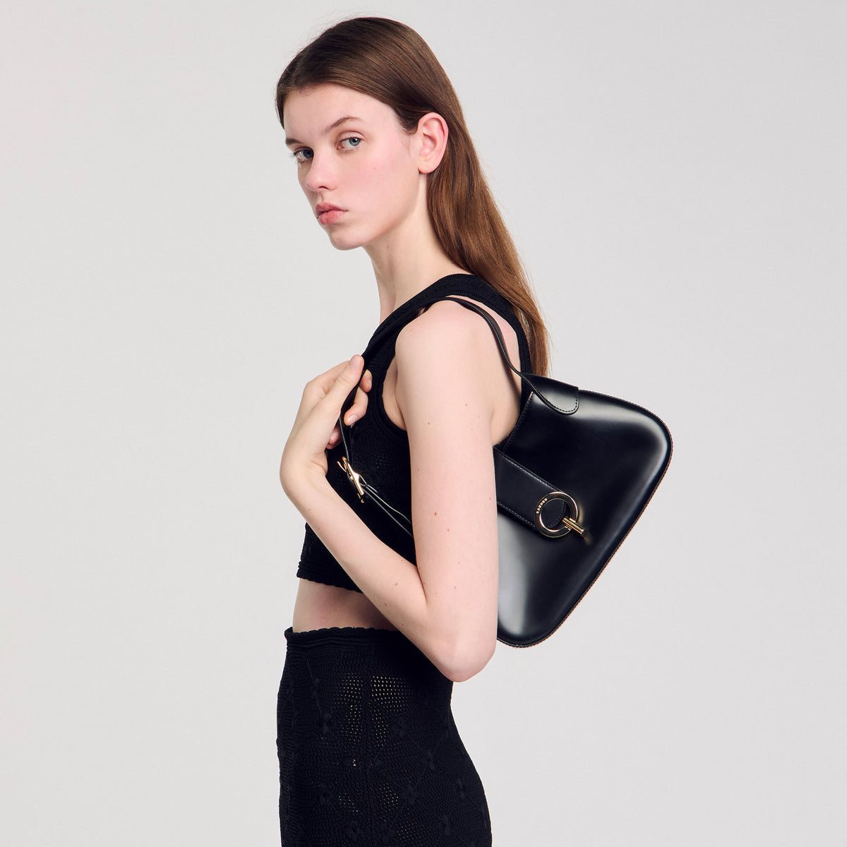 Sandro Janet bag in certified leather