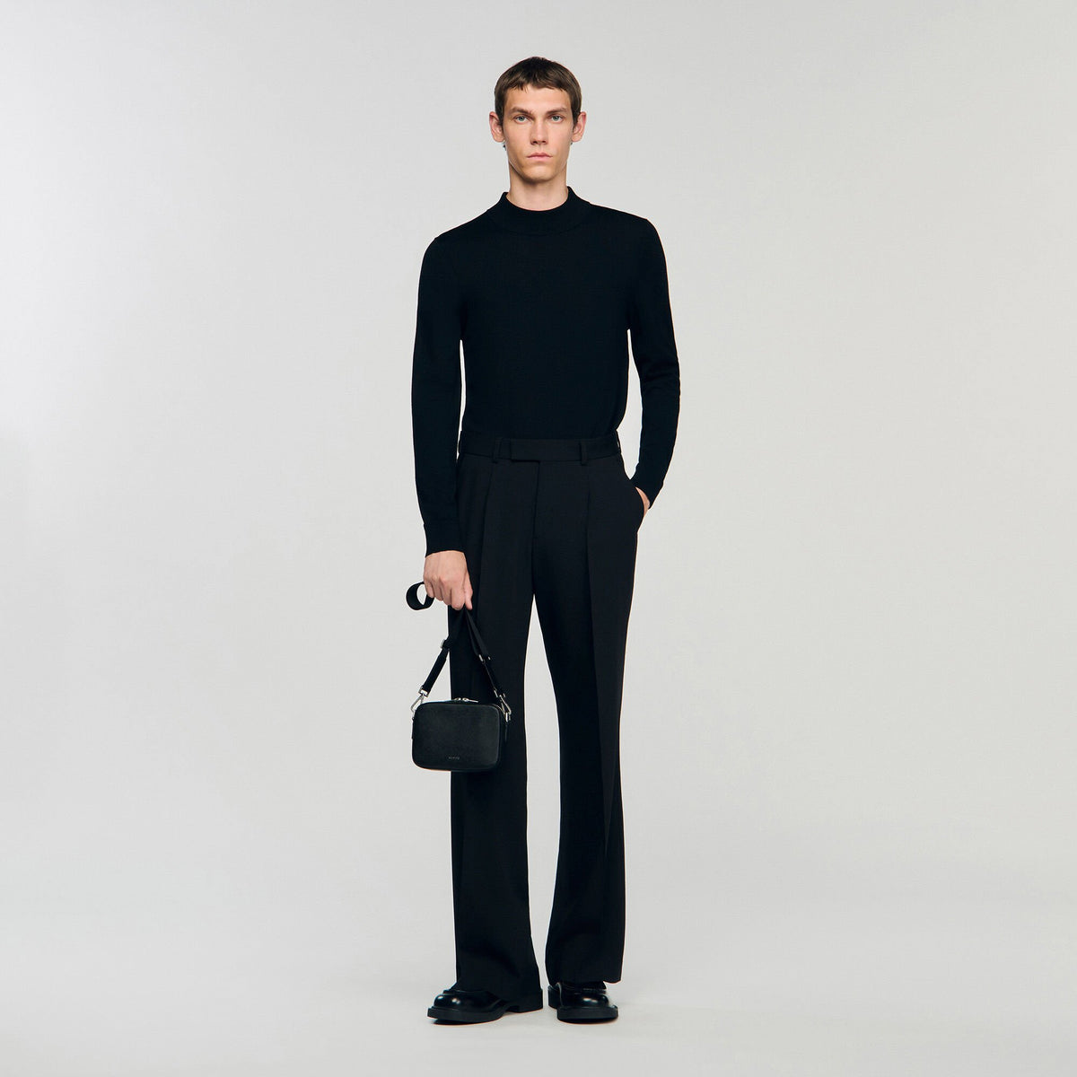 Sandro Small reconstituted leather bag