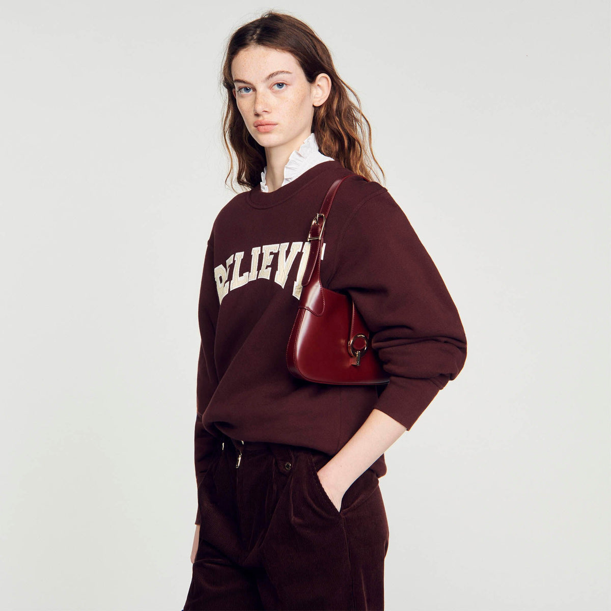 Sandro Janet bag in certified leather