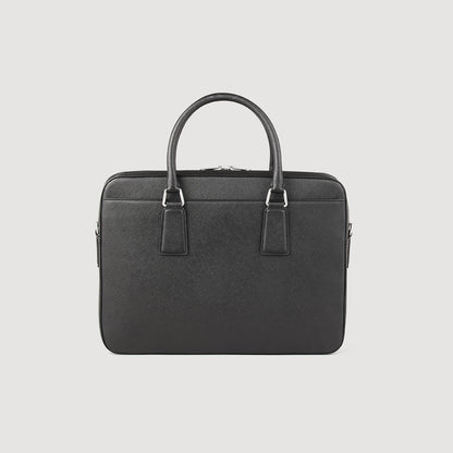 Sandro Reconstituted leather briefcase