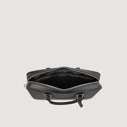 Sandro Reconstituted leather briefcase