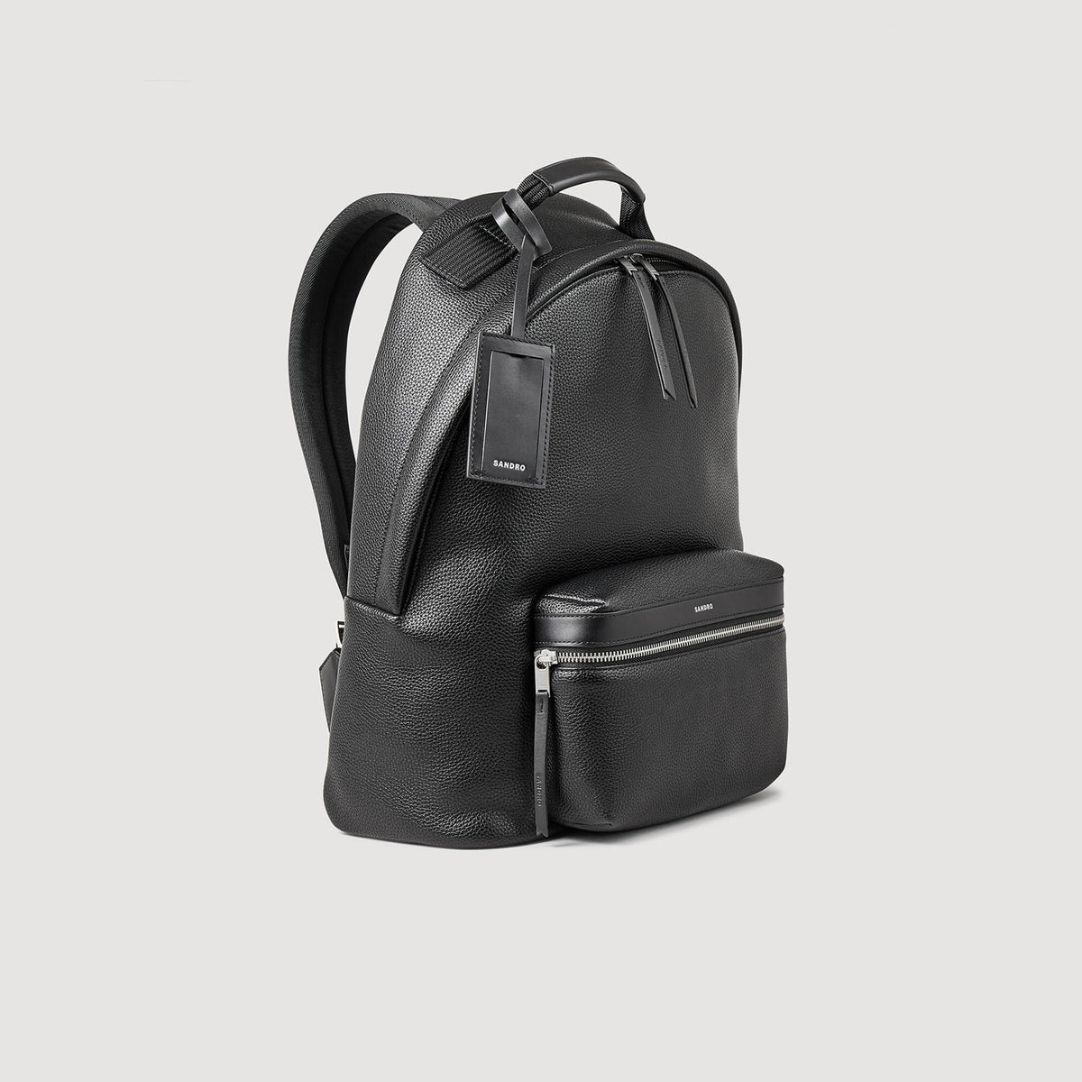 Sandro Coated canvas backpack