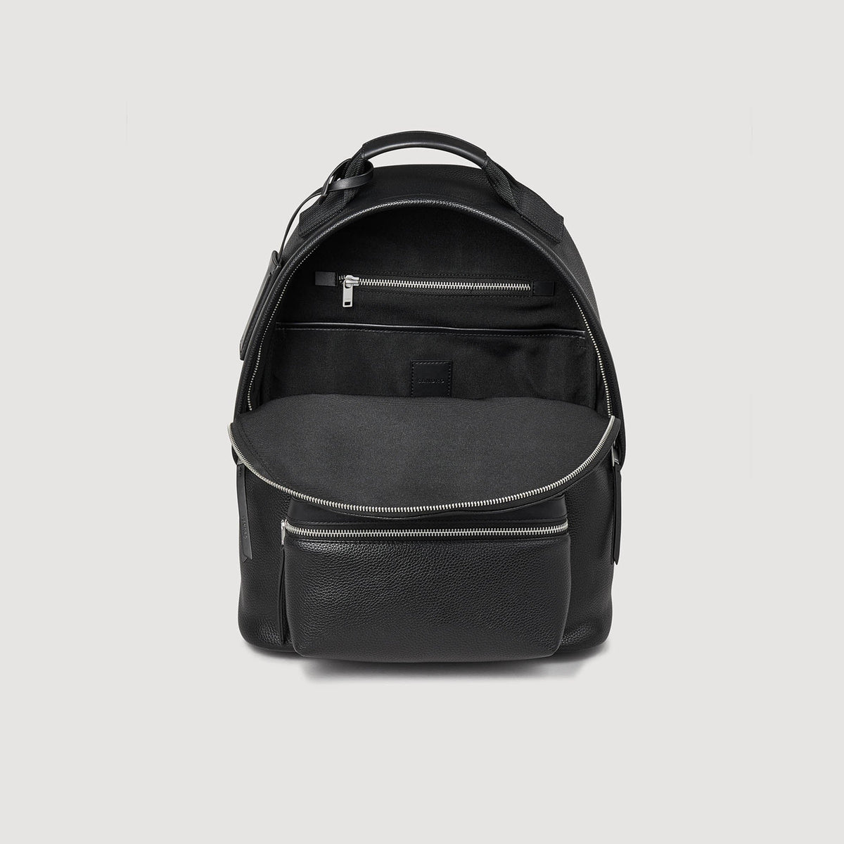 Sandro Coated canvas backpack