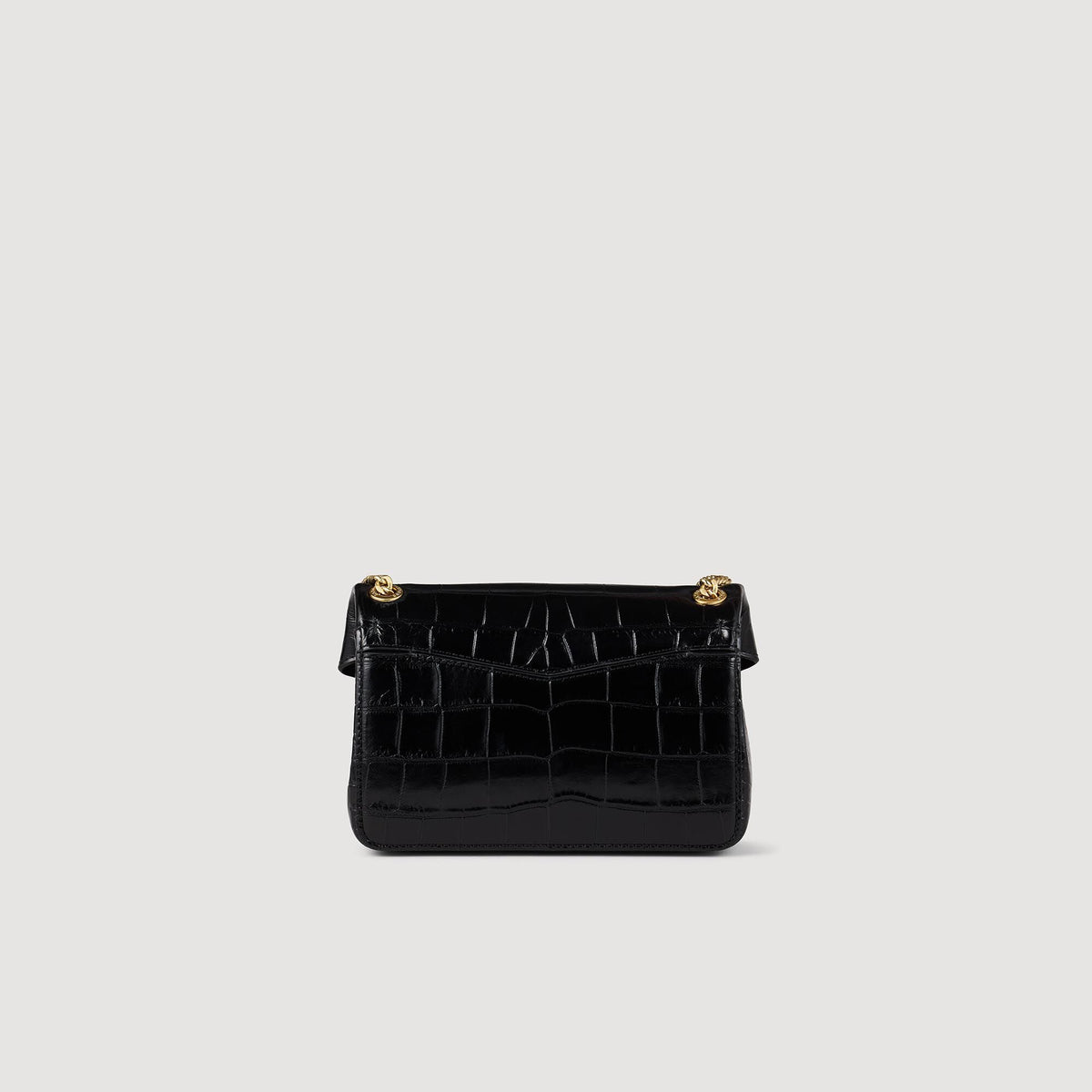 Sandro Mock croc leather Yza bag