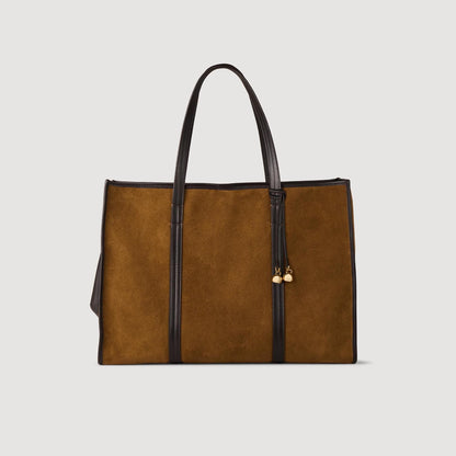 Sandro Suede tote bag