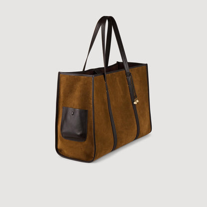 Sandro Suede tote bag