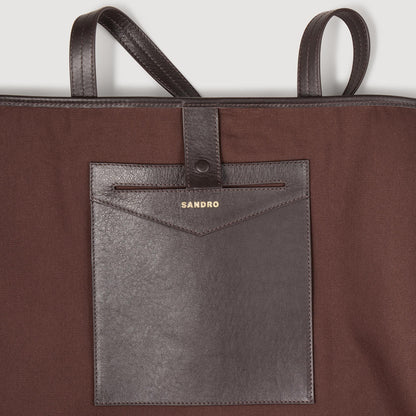 Sandro Suede tote bag