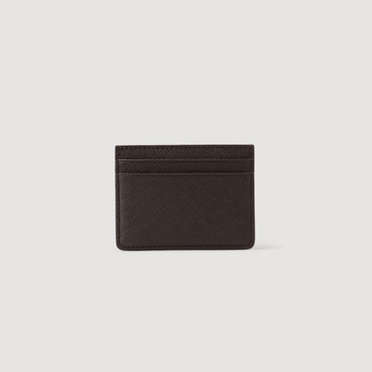 Sandro Reconstituted leather cardholder