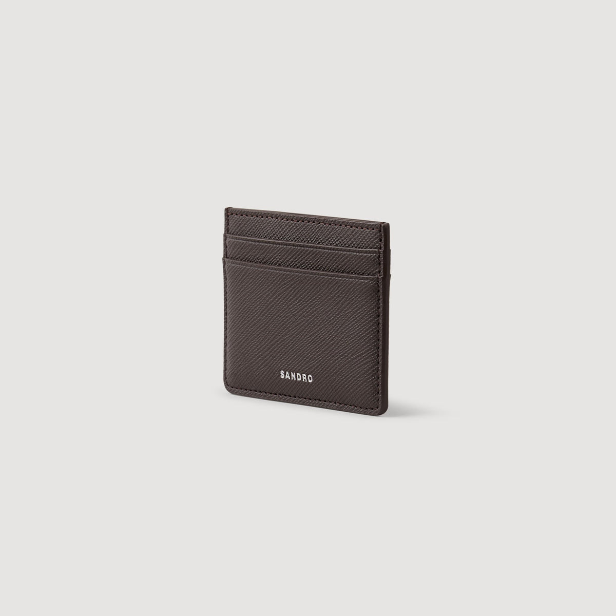 Sandro Reconstituted leather cardholder