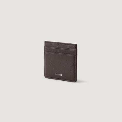 Sandro Reconstituted leather cardholder