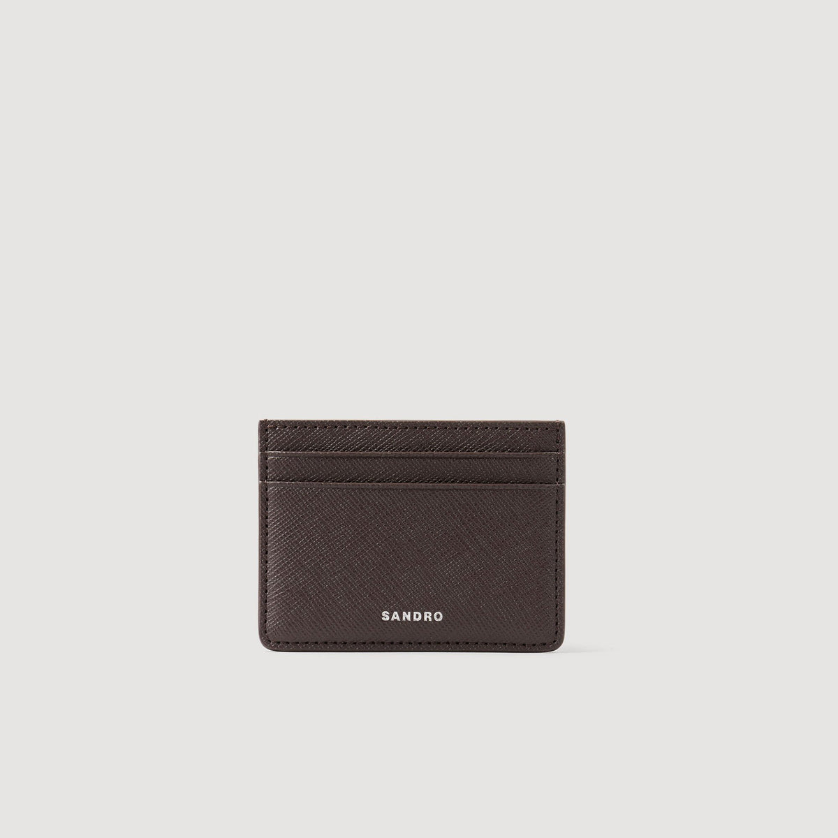 Sandro Reconstituted leather cardholder