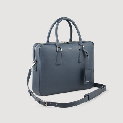 Sandro Reconstituted leather briefcase