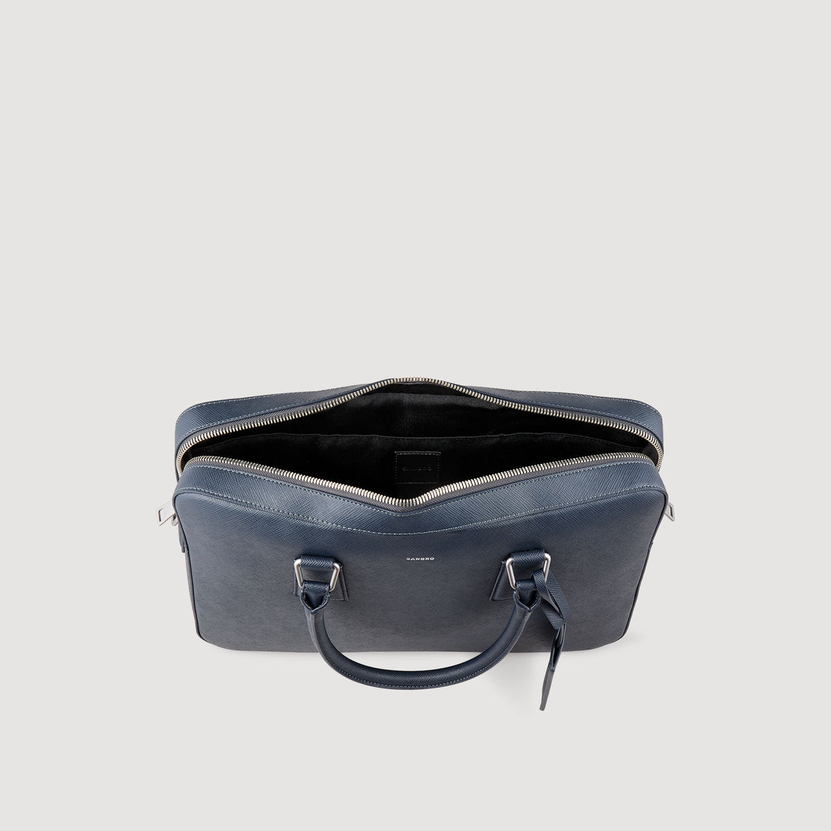 Sandro Reconstituted leather briefcase