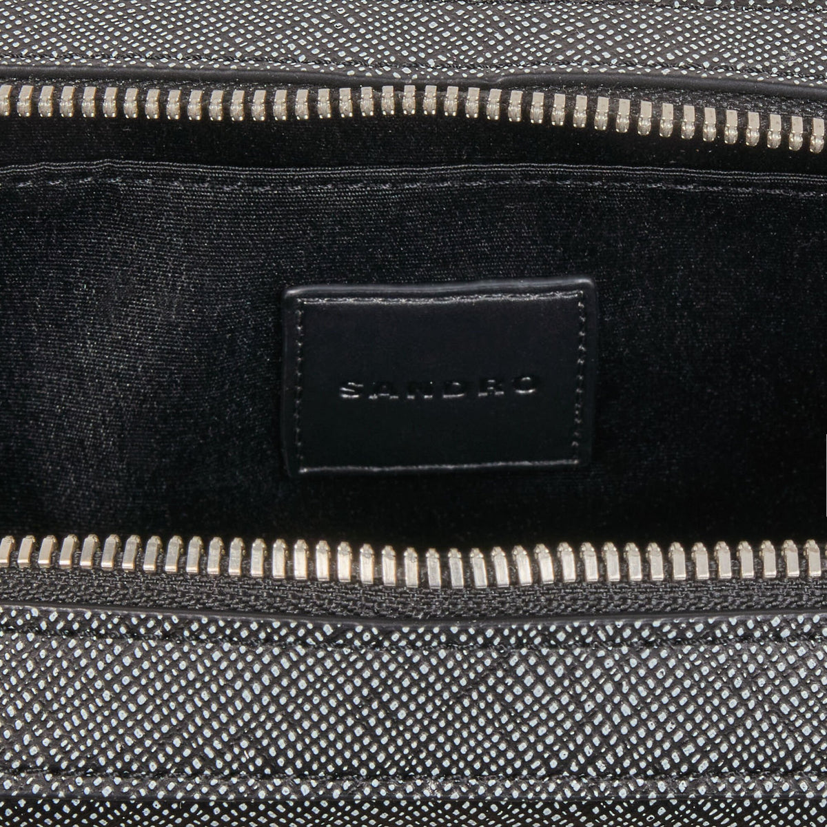 Sandro Small reconstitued leather bag