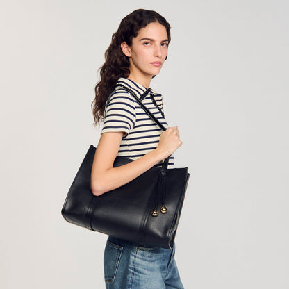 Sandro Soft leather tote bag