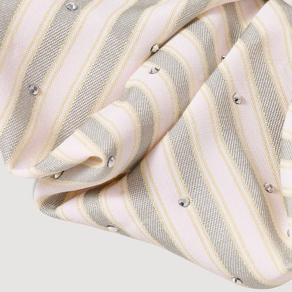 Sandro Rhinestone striped scrunchie