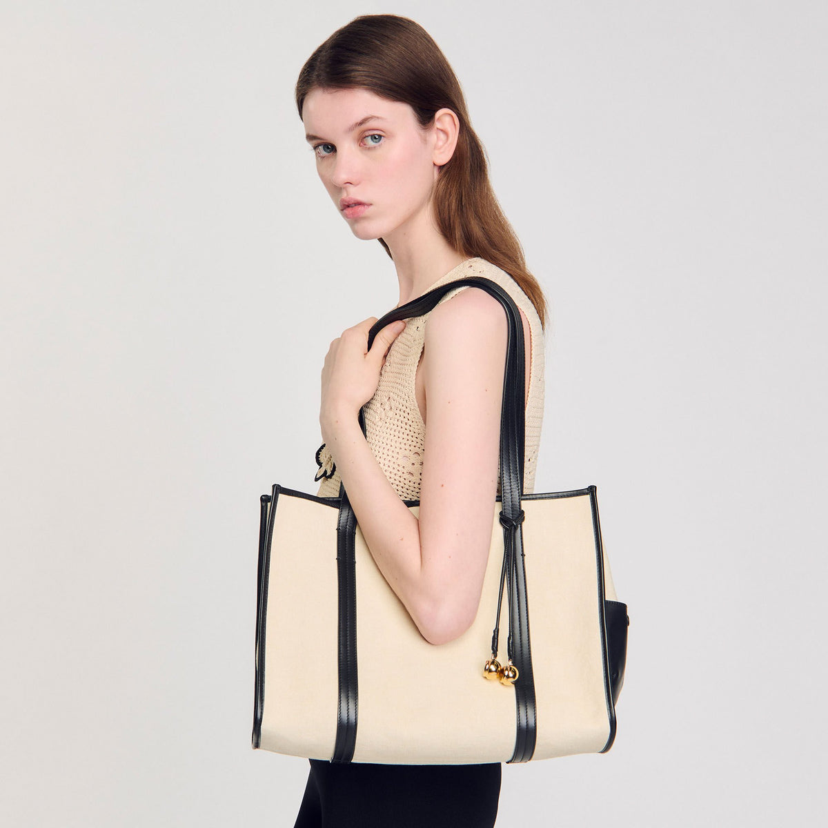 Sandro Canvas tote bag