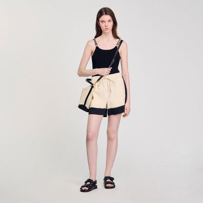 Sandro Tangoso canvas bucket bag