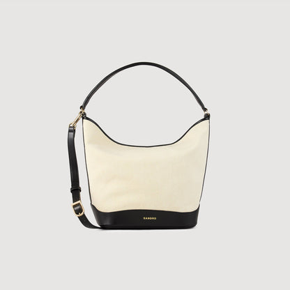 Sandro Tangoso canvas bucket bag