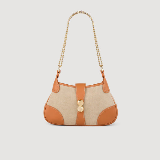 Sandro Janet canvas and leather bag