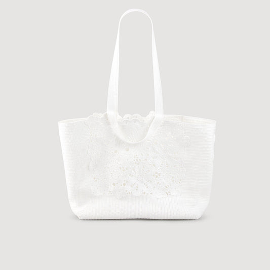 Sandro Crochet tote bag