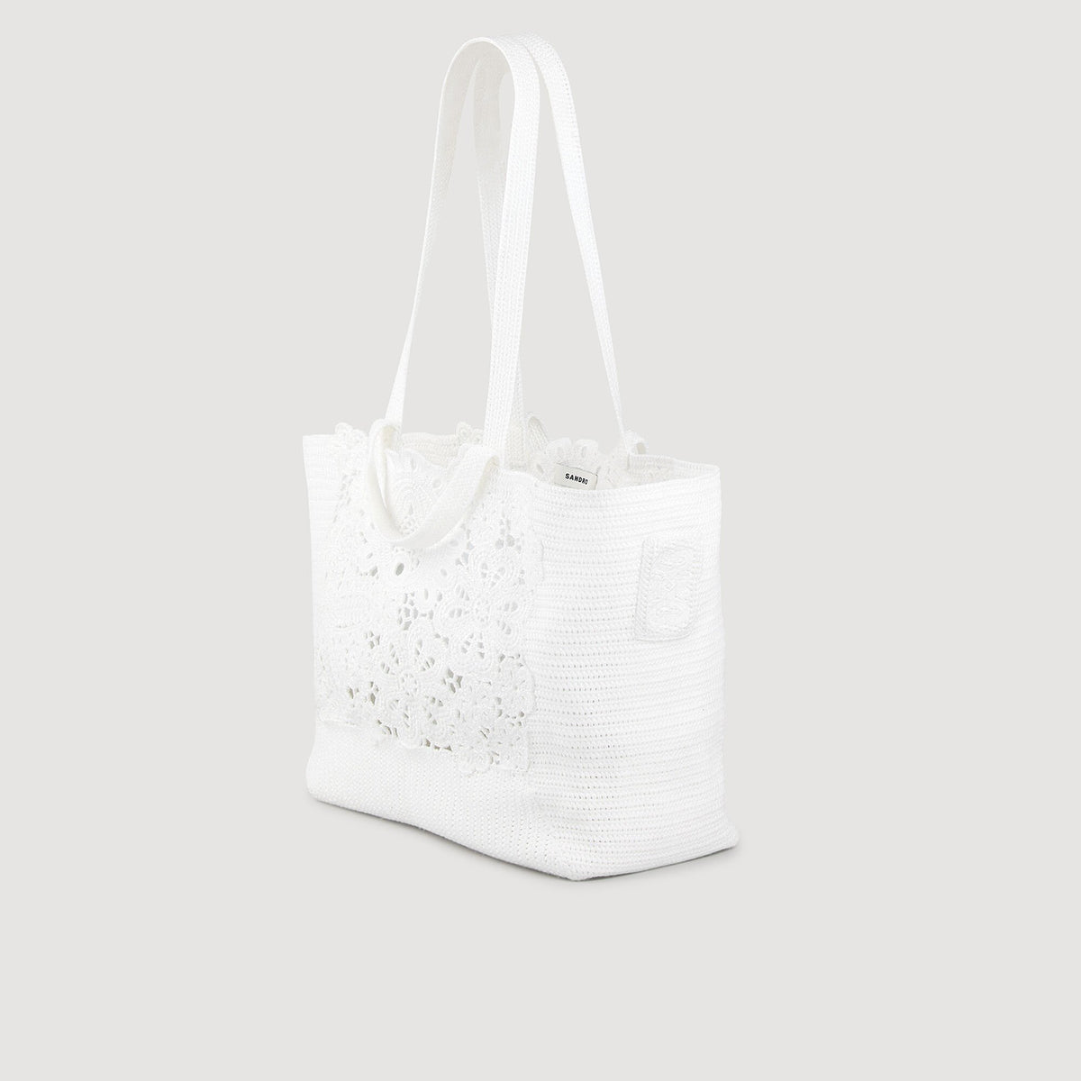 Sandro Crochet tote bag