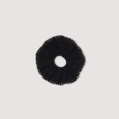 Sandro Beaded crochet scrunchie