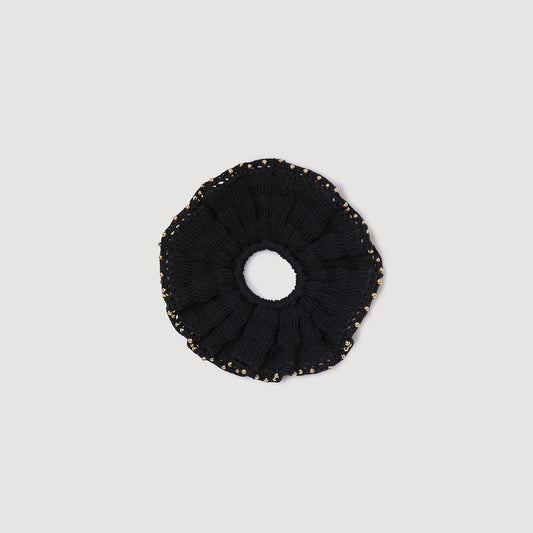 Sandro Beaded crochet scrunchie