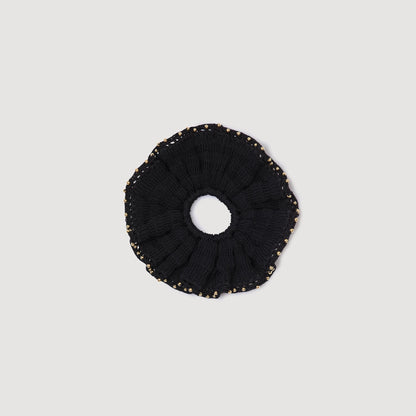 Sandro Beaded crochet scrunchie