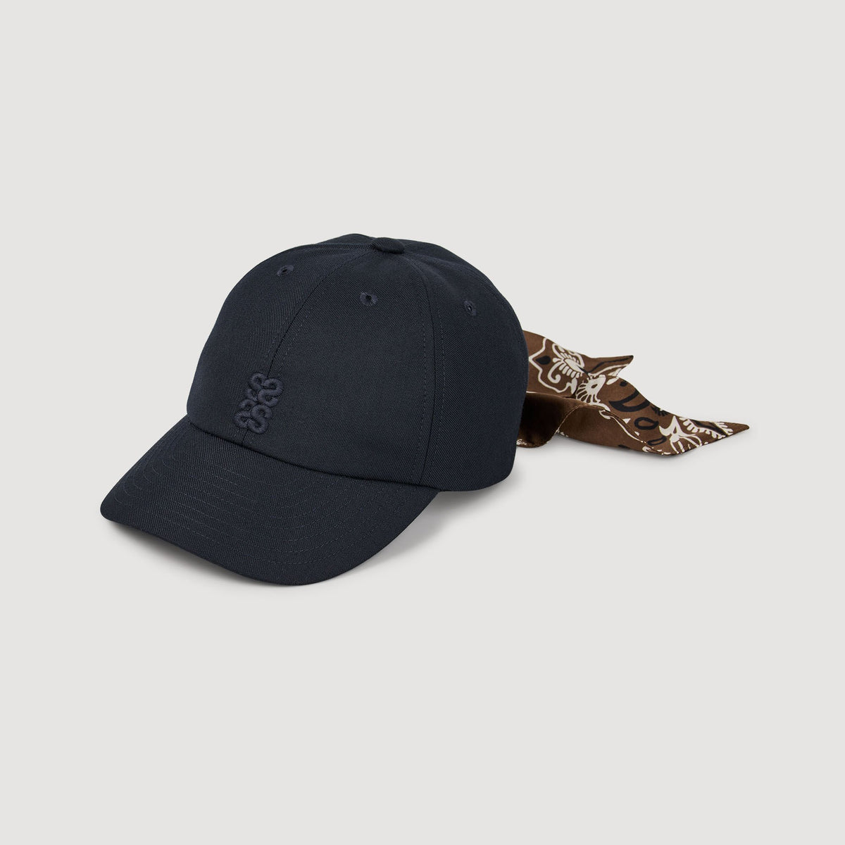 Sandro Cap with tied scarf